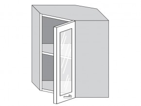 1.60.3у Шкаф настенный (h=720) угловой на 600мм со стекл. дверцей в Новотроицке - novotroick.magazinmebel.ru | фото