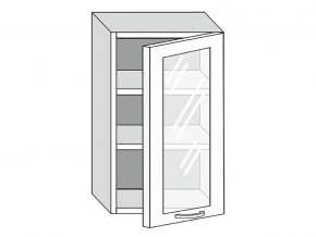 19.50.3 Шкаф настенный (h=913) на 500мм с 1-ой стекл. дверцей в Новотроицке - novotroick.magazinmebel.ru | фото