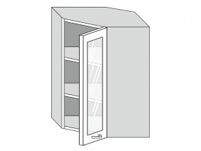 19.60.3у Шкаф настенный (h=913) угловой на 600мм со стекл. дверцей в Новотроицке - novotroick.magazinmebel.ru | фото