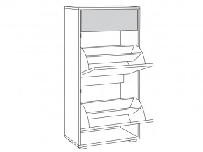 Комод для обуви 13.114 Куба в Новотроицке - novotroick.magazinmebel.ru | фото - изображение 2