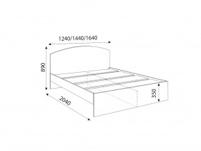 Кровать 1400R Осло модуль М09 с настилами Лайт Кашемир в Новотроицке - novotroick.magazinmebel.ru | фото - изображение 2