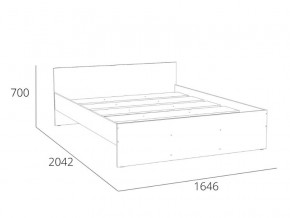 Кровать 1600 НМ 011.53 Симпл Белый Фасадный в Новотроицке - novotroick.magazinmebel.ru | фото - изображение 4