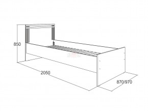 Кровать одинарная Ольга 18 900 в Новотроицке - novotroick.magazinmebel.ru | фото - изображение 2