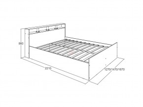 Кровать Ольга 17 1600 в Новотроицке - novotroick.magazinmebel.ru | фото - изображение 2