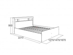 Кровать Ольга 19 1200 в Новотроицке - novotroick.magazinmebel.ru | фото - изображение 2