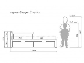 Кровать Svogen classic с ящиками и бортиком дерево-белый в Новотроицке - novotroick.magazinmebel.ru | фото - изображение 2