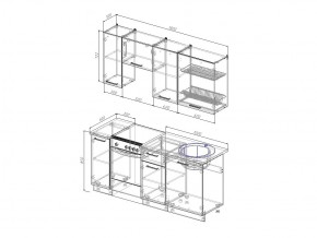 Кухонный гарнитур Шампань 1800 в Новотроицке - novotroick.magazinmebel.ru | фото - изображение 3