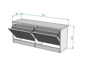 Обувница W55 в Новотроицке - novotroick.magazinmebel.ru | фото - изображение 3