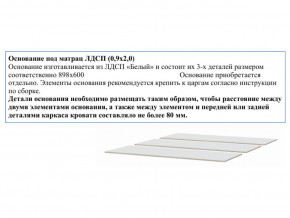 Основание из ЛДСП 0,9х2,0м в Новотроицке - novotroick.magazinmebel.ru | фото