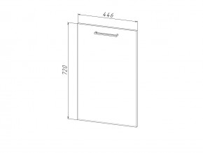 П 45 Комплект для посудомоечной машины 450 мм (цоколь + фасад) ЛДСП в Новотроицке - novotroick.magazinmebel.ru | фото