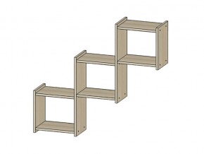 Полка Квадро ясень шимо светлый в Новотроицке - novotroick.magazinmebel.ru | фото