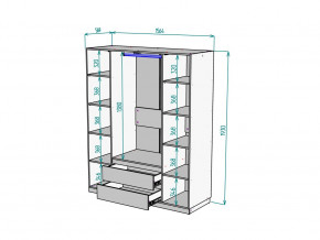 Шкаф Malta light H302 Белый в Новотроицке - novotroick.magazinmebel.ru | фото - изображение 2