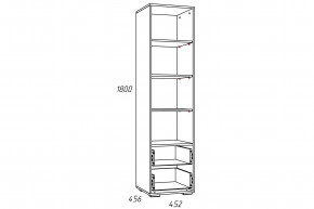 Стеллаж Лилу НМ 041.03 Птички в Новотроицке - novotroick.magazinmebel.ru | фото - изображение 2